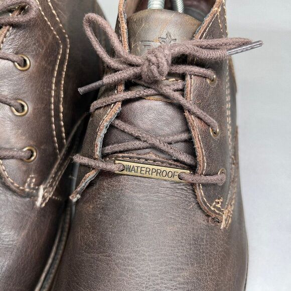 Dockers Men's Size 10.5 Brown Leather Waterproof Chukka Boots - Picture 4 of 12